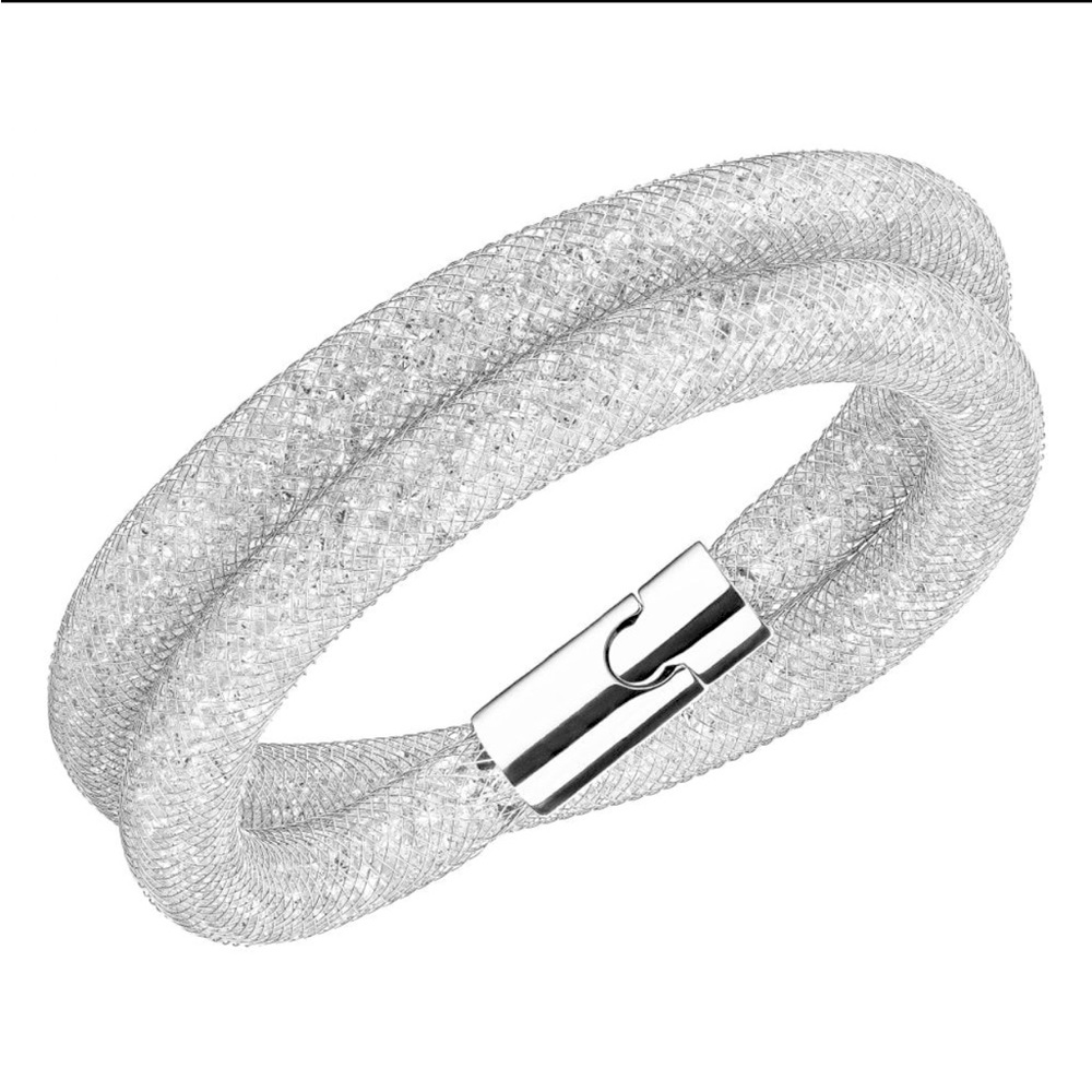 Swarovski Silver Glitzy Stardust Bracelet new in box choker necklace